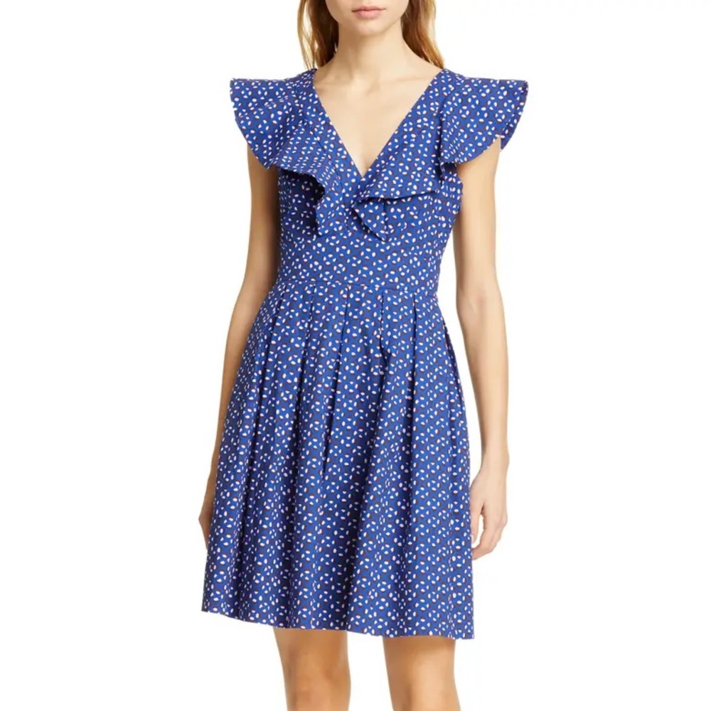 Kate Spade Geo Dot Poplin Dress